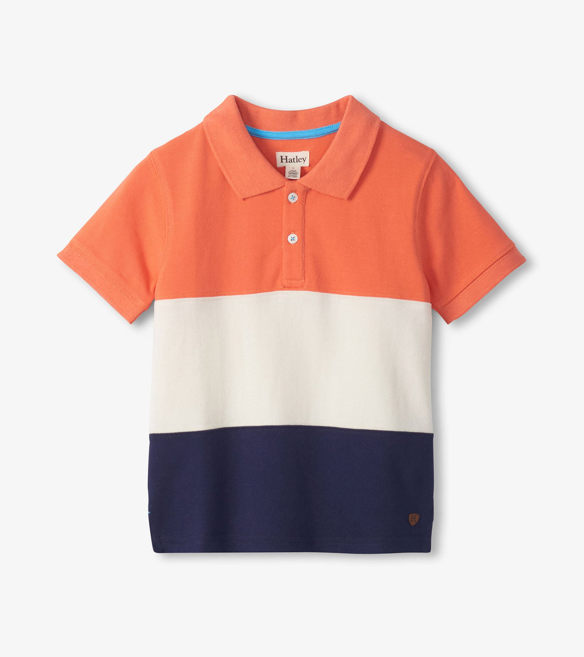 Boys Flamingo Color Block Polo T-Shirt - Hatley Boys
