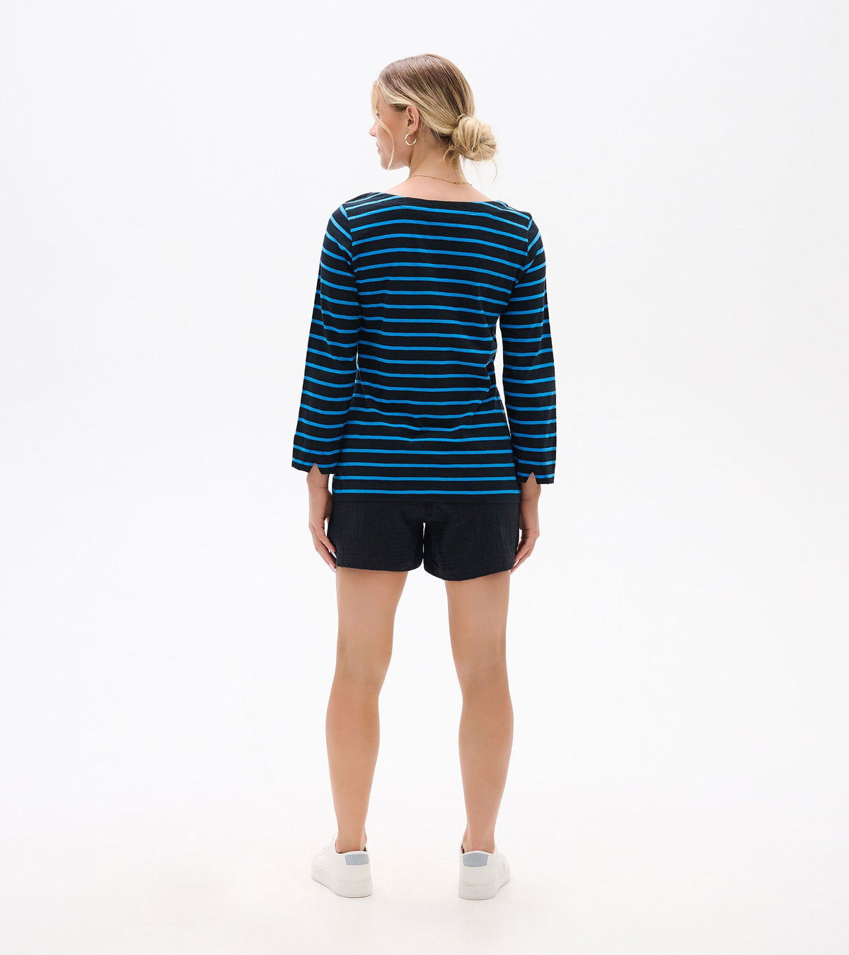 Button Bretton - French Blue Stripes - Hatley Women