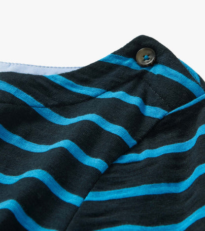 Button Bretton - French Blue Stripes - Hatley Women