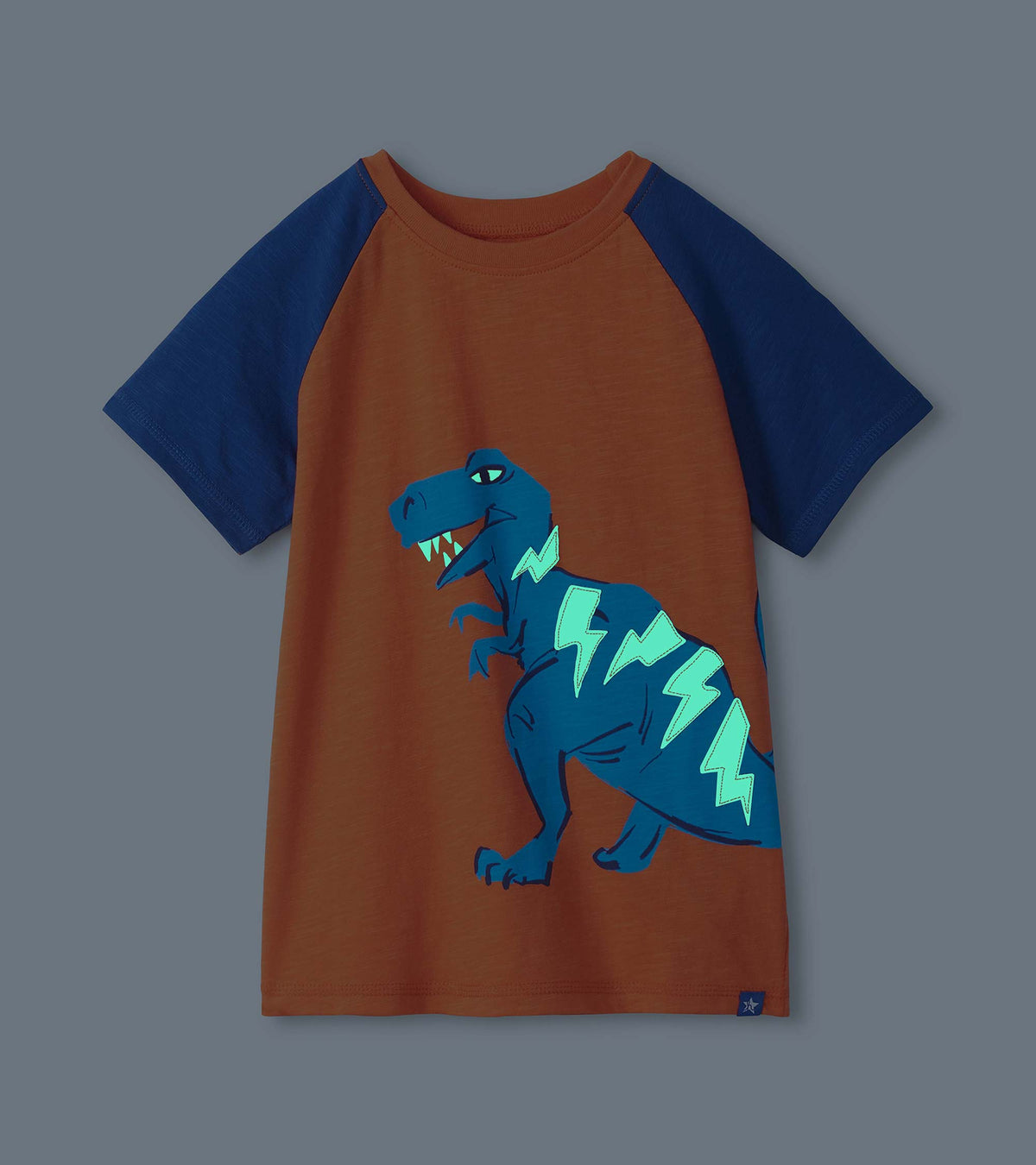 Boys Glow in the Dark Dino Raglan T-Shirt - Hatley Boys