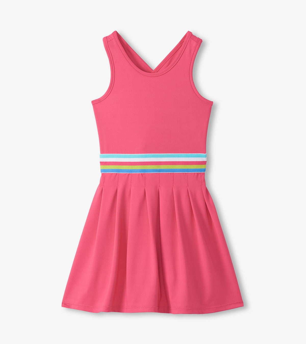 Girls Fandango Pink Pleated Active Dress - Hatley Girls