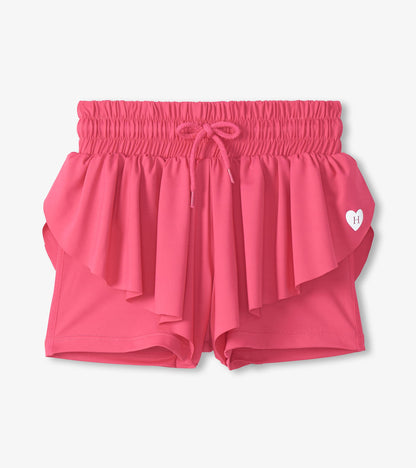 Girls Fandango Pink Running Shorts - Hatley Girls