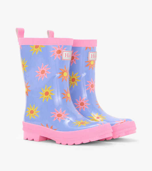 Girls Faded Suns Shiny Rain Boots - Hatley Girls