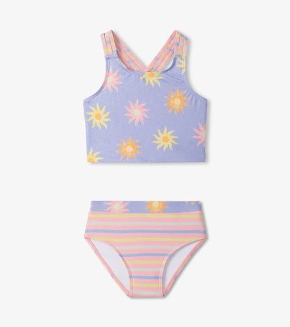 Girls Lavender Sunshine Two-Piece Swimsuit - Hatley Girls