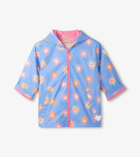 Girls Faded Suns Zip-Up Rain Jacket - Hatley Girls