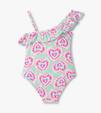 Girls Hearts One-Shoulder Swimsuit - Hatley Girls