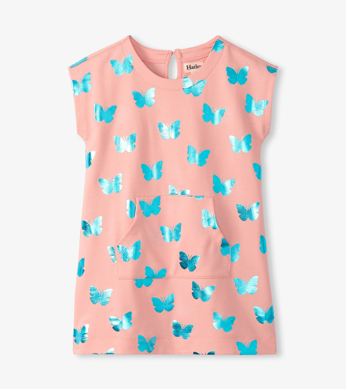 Girls Glitter Butterfly Slouchy Dress - Hatley Girls