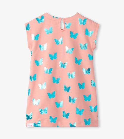 Girls Glitter Butterfly Slouchy Dress - Hatley Girls