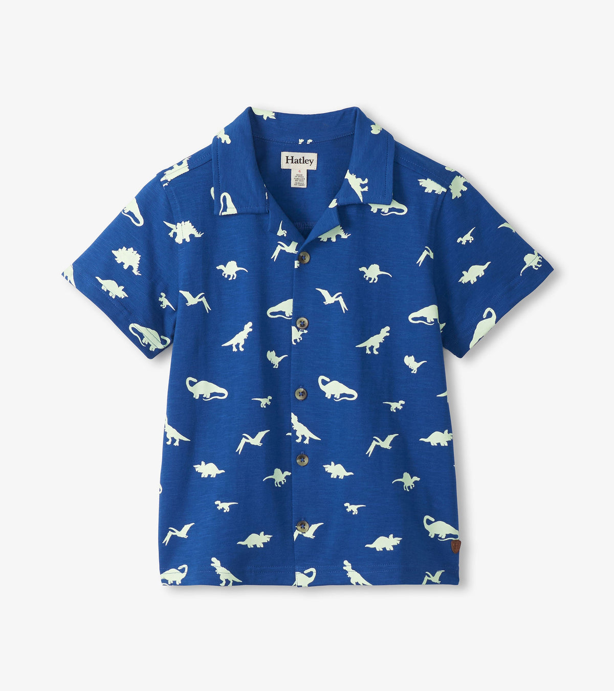 Boys Glow in the Dark Dinos Jersey Button Down - Hatley Boys