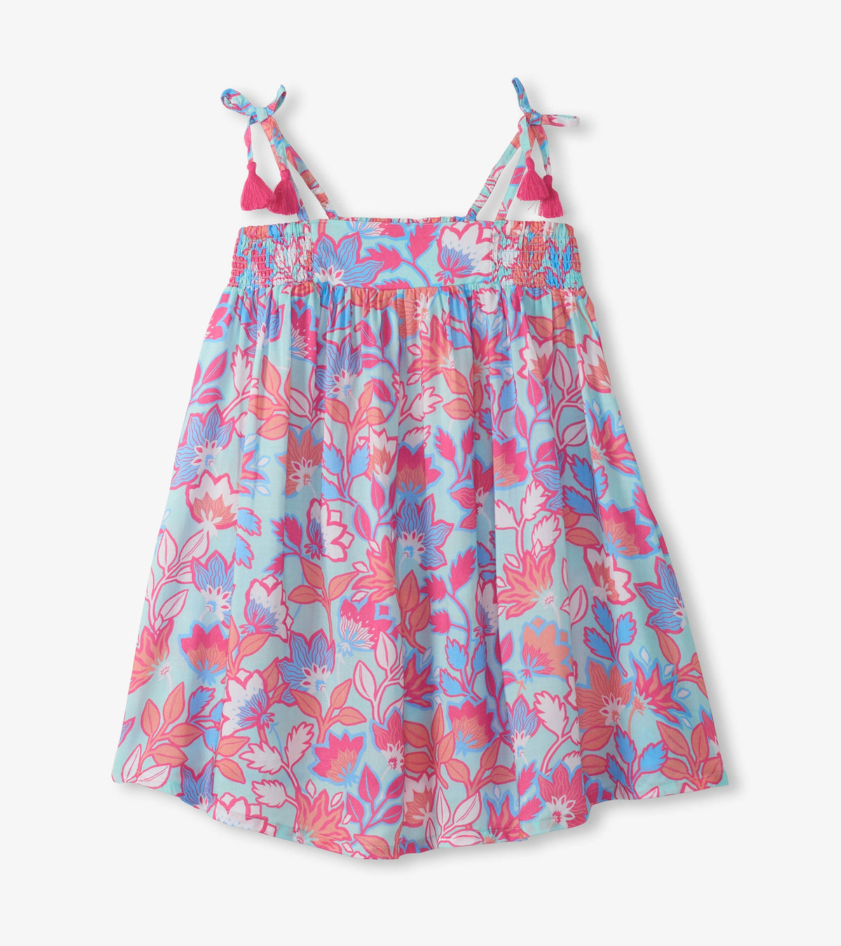 Girls Graphic Floral Smocked Sundress - Hatley Girls