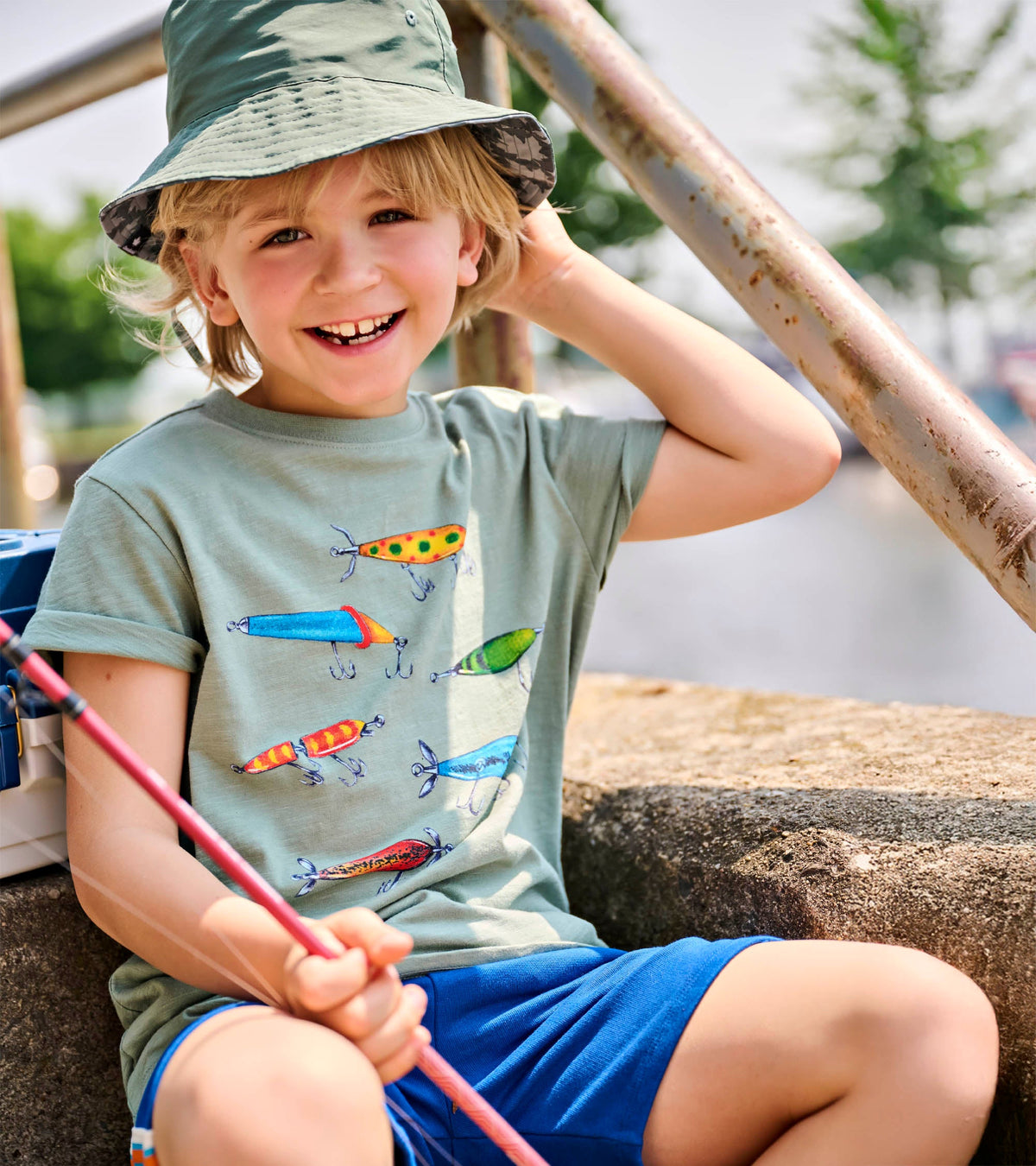 Boys Fishing Lures Graphic Tee - Hatley Boys