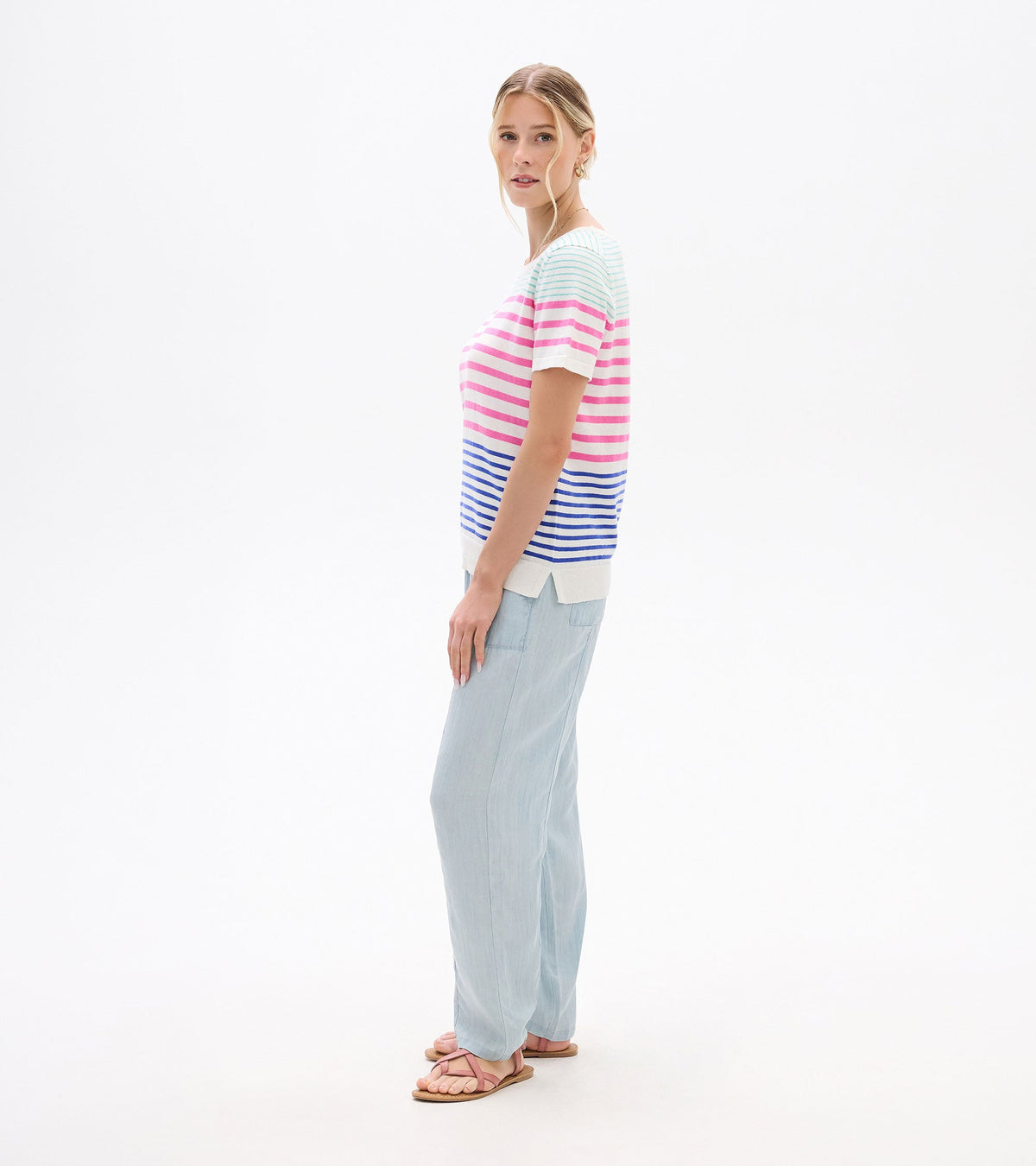 Simone Knit Tee - Summer Stripes - Hatley Women