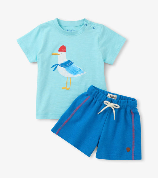 Baby & Toddler Boys Charming Seagull T-Shirt & Shorts Set - Hatley Baby & Toddler
