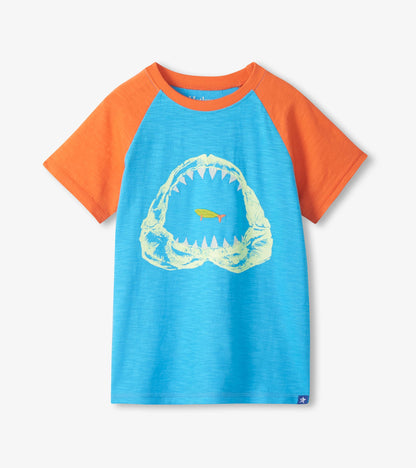 Boys Shark Raglan T-Shirt - Hatley Boys