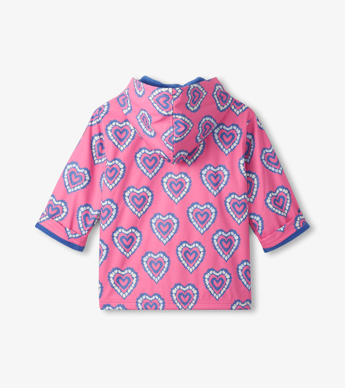 Girls Color Changing Heart Burst Zip-Up Rain Jacket - Hatley Girls