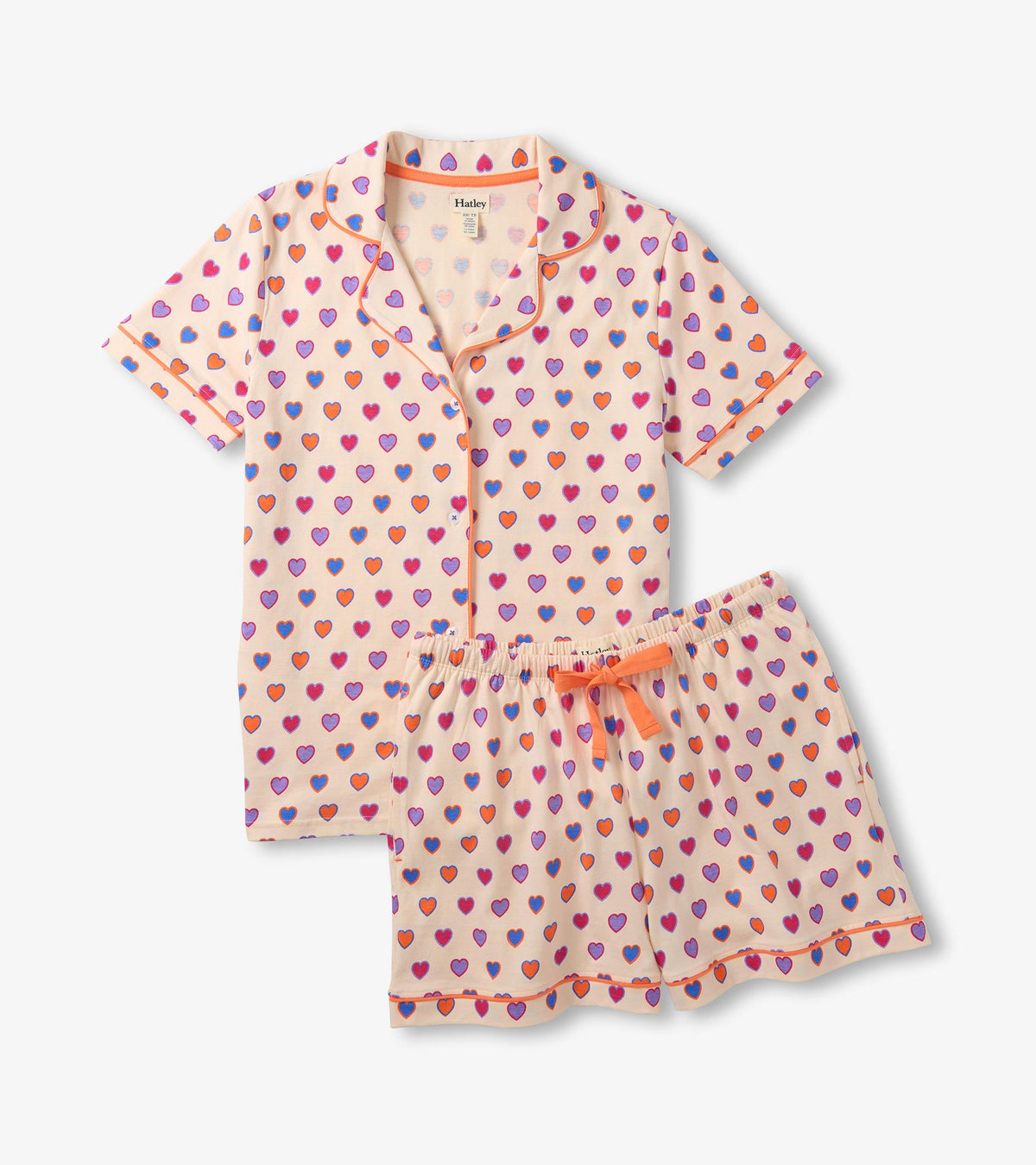 Women's Bunches of Hearts Short Pajama Set - Hatley Women