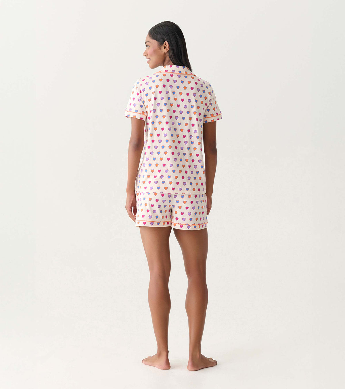 Women's Bunches of Hearts Short Pajama Set - Hatley Women
