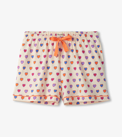 Women's Bunches of Hearts Short Pajama Set - Hatley Women