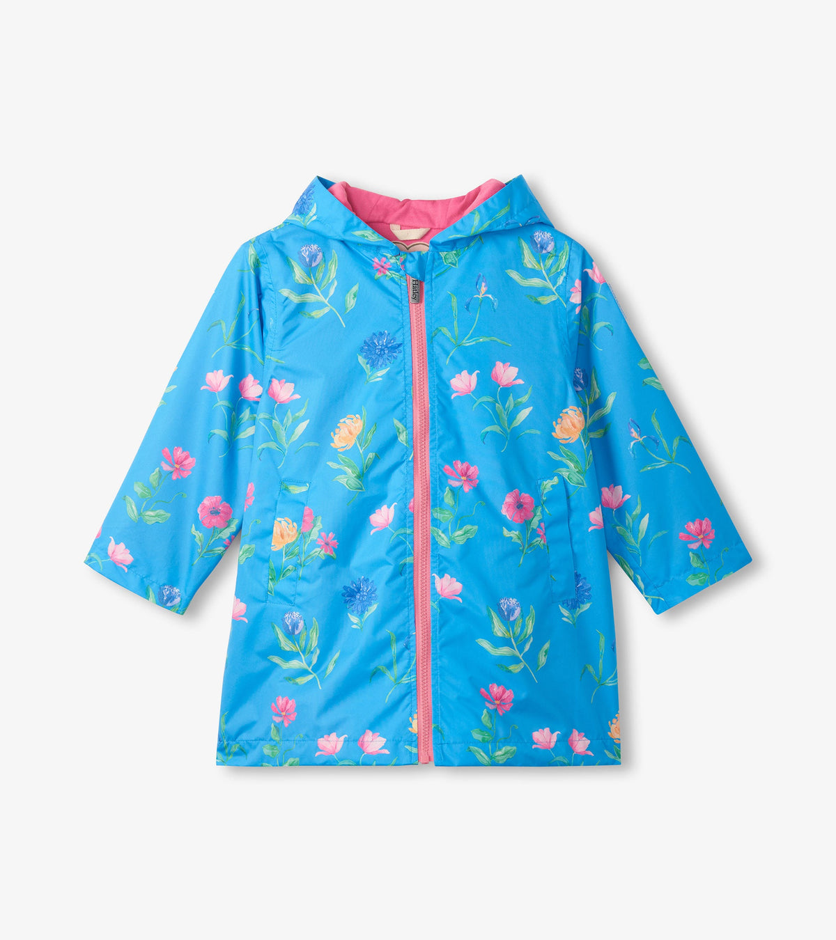 Girls Hyper Real Floral A-Line Swing Jacket - Hatley Girls