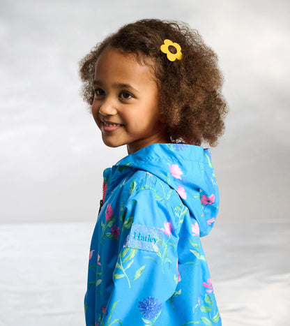 Girls Hyper Real Floral A-Line Swing Jacket - Hatley Girls