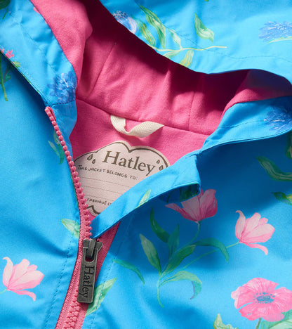 Girls Hyper Real Floral A-Line Swing Jacket - Hatley Girls