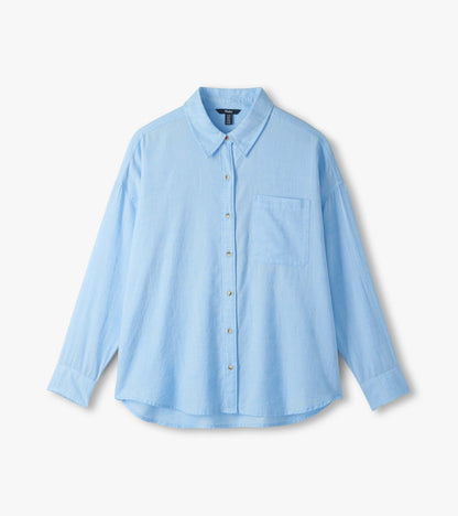Relaxed Button Down - Light Blue Chambray - Hatley Women