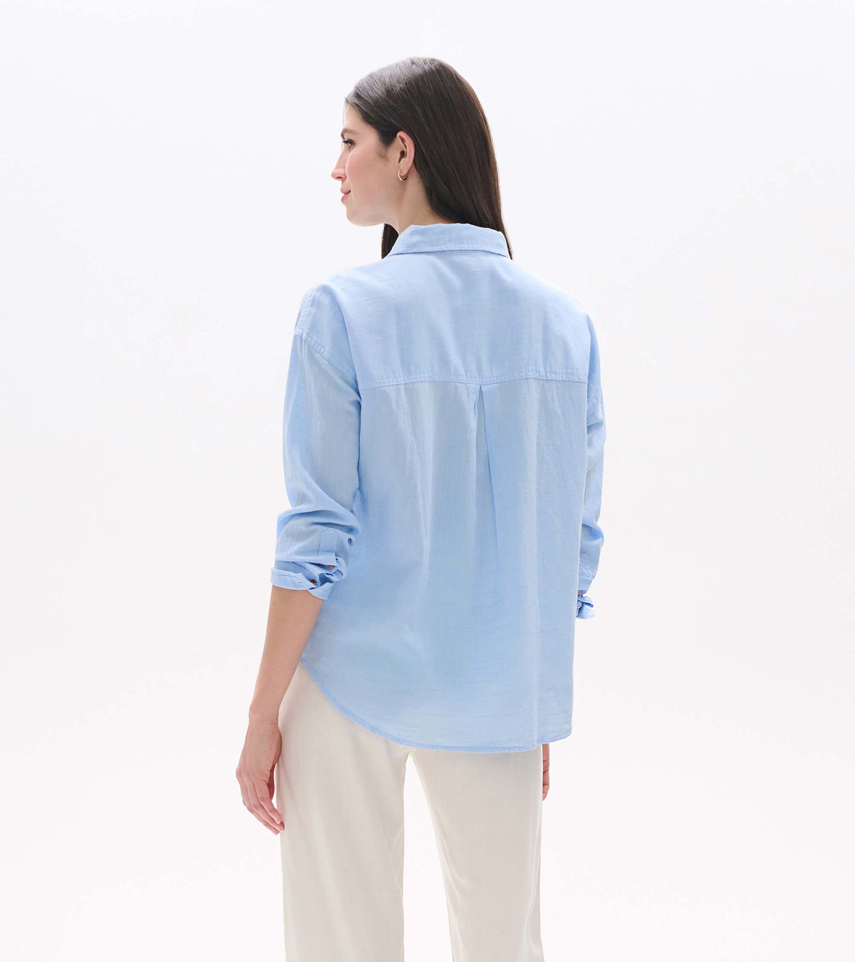 Relaxed Button Down - Light Blue Chambray - Hatley Women