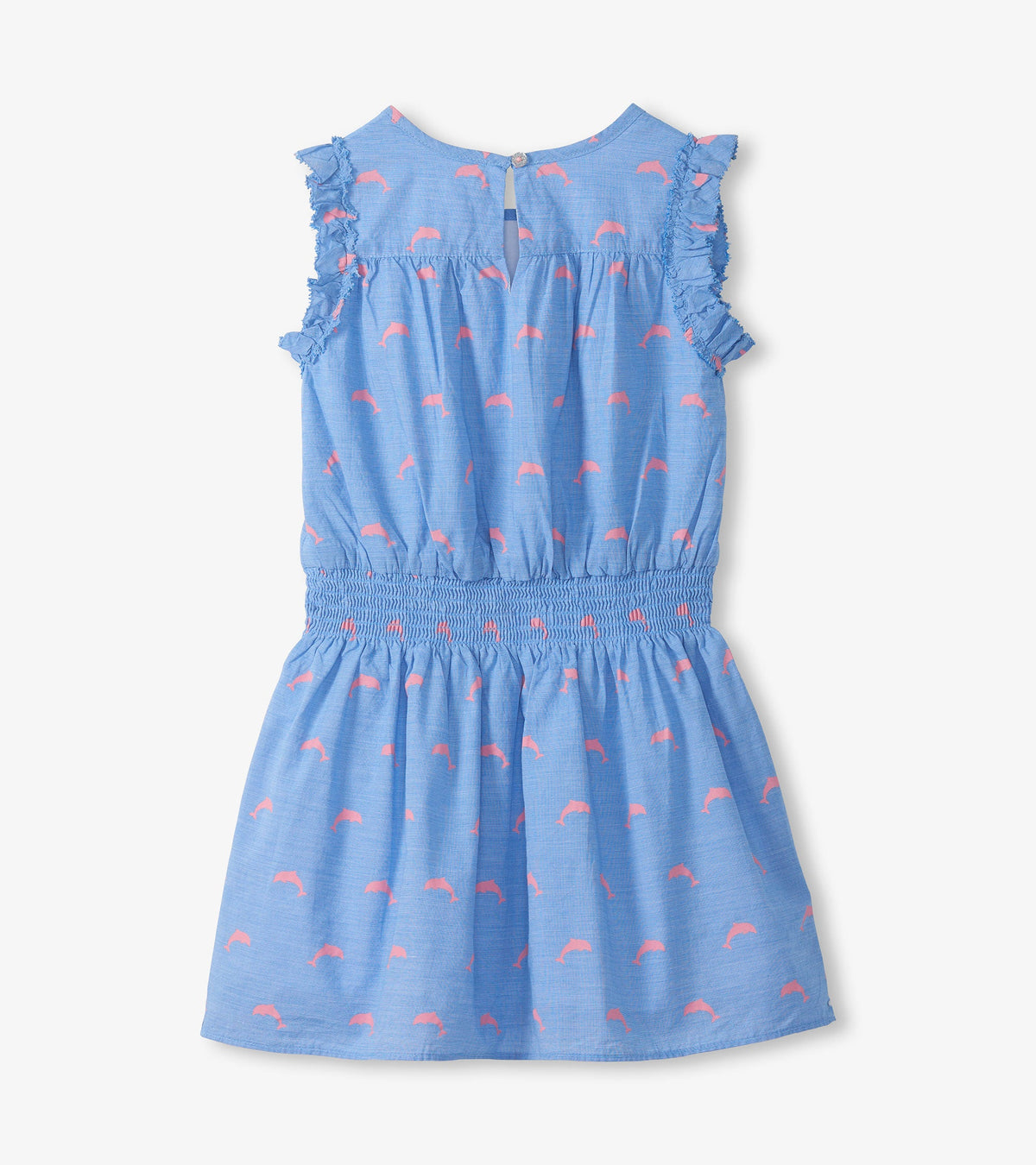 Girls Little Pink Dolphins Woven Play Dress - Hatley Girls