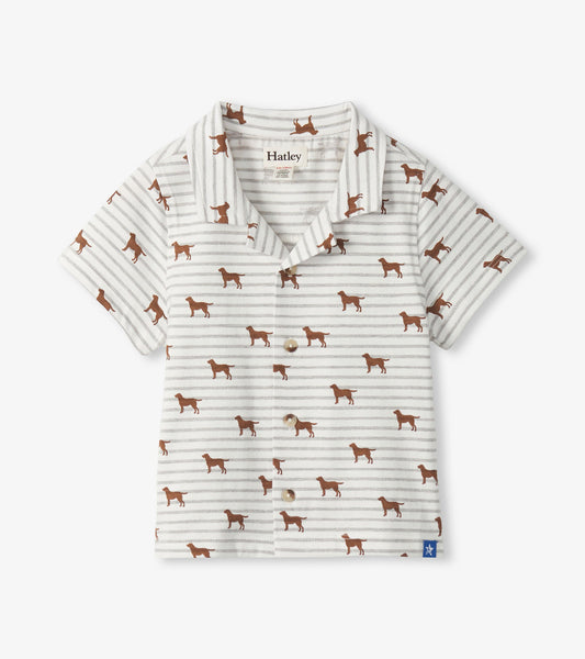 Baby & Toddler Boys Little Pups Jersey Button Down - Hatley Baby & Toddler