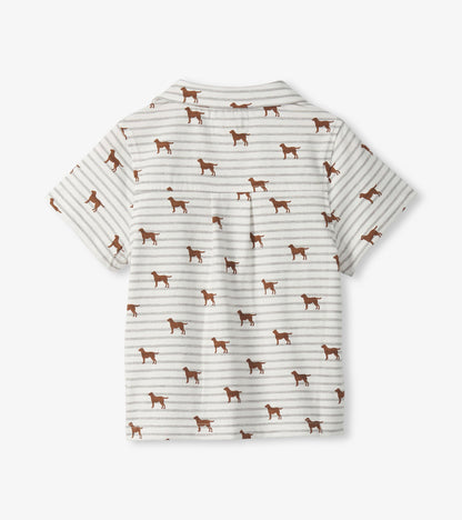 Baby & Toddler Boys Little Pups Jersey Button Down - Hatley Baby & Toddler