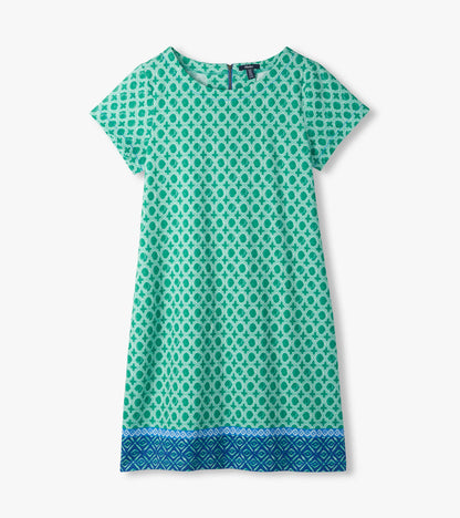 Zip-Back Tee Dress - Arcadia Medallion - Hatley Women