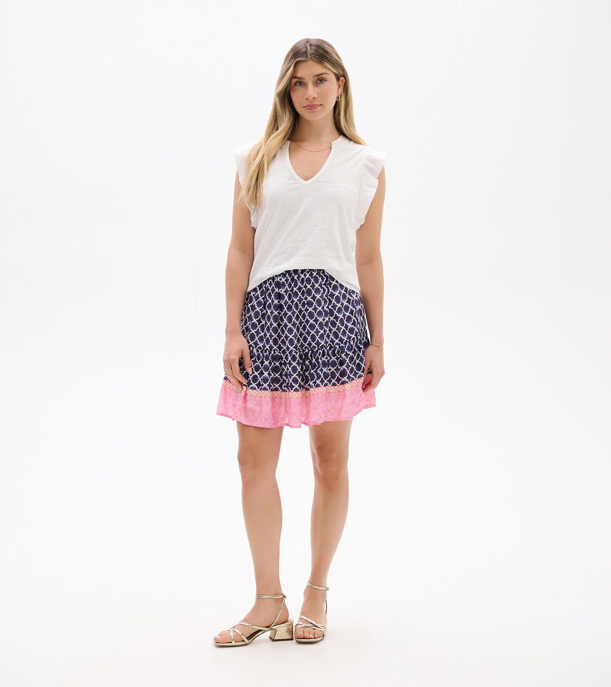 Flounce Skirt - Navy Medallion - Hatley Women