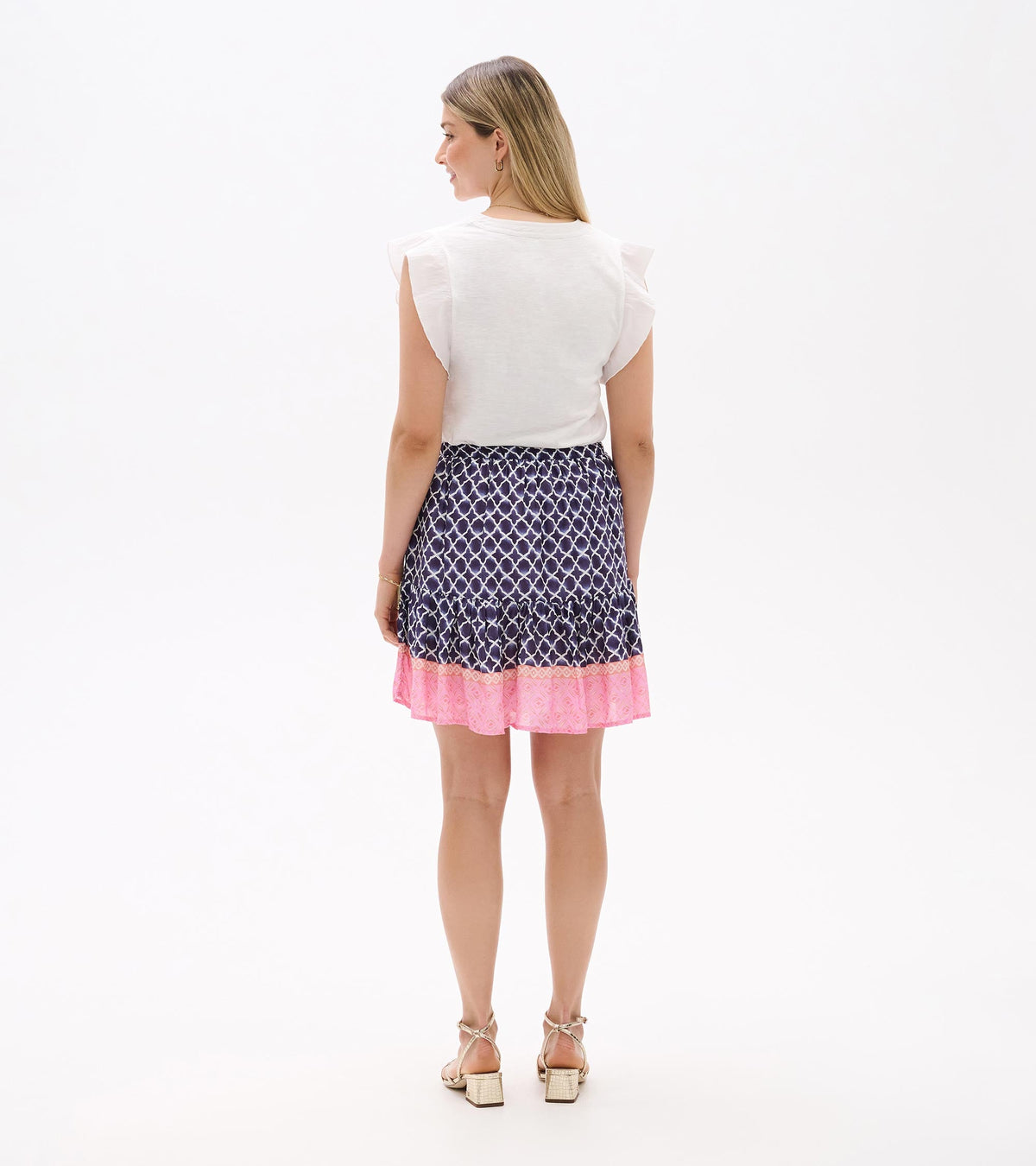 Flounce Skirt - Navy Medallion - Hatley Women