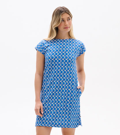 Capri Dress - French Blue Medallion - Hatley Women