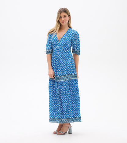 Willow Dress - Water Blue Medallion - Hatley Women