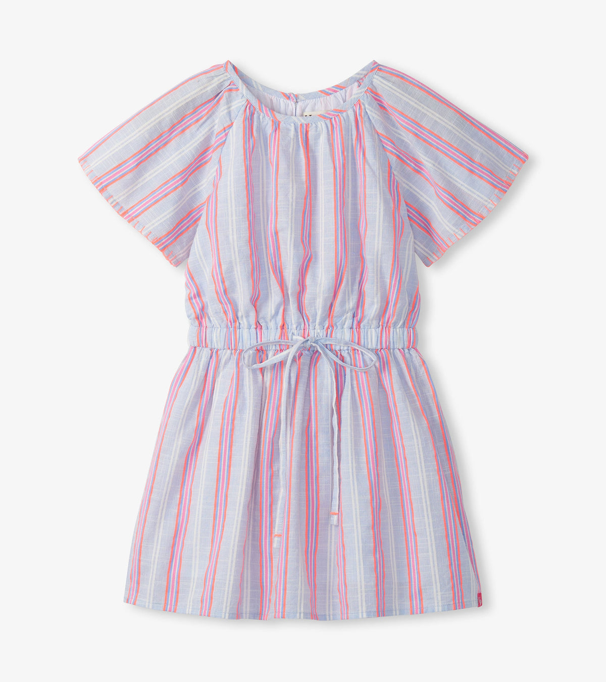 Girls Neon Chambray Stripes Woven Play Dress - Hatley Girls