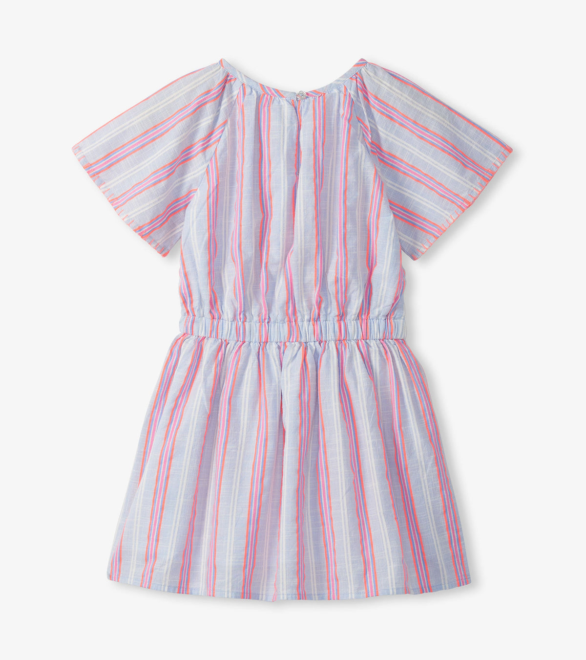Girls Neon Chambray Stripes Woven Play Dress - Hatley Girls