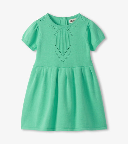 Baby & Toddler Girls Neptune Green Knit Pointelle Dress - Hatley Baby & Toddler