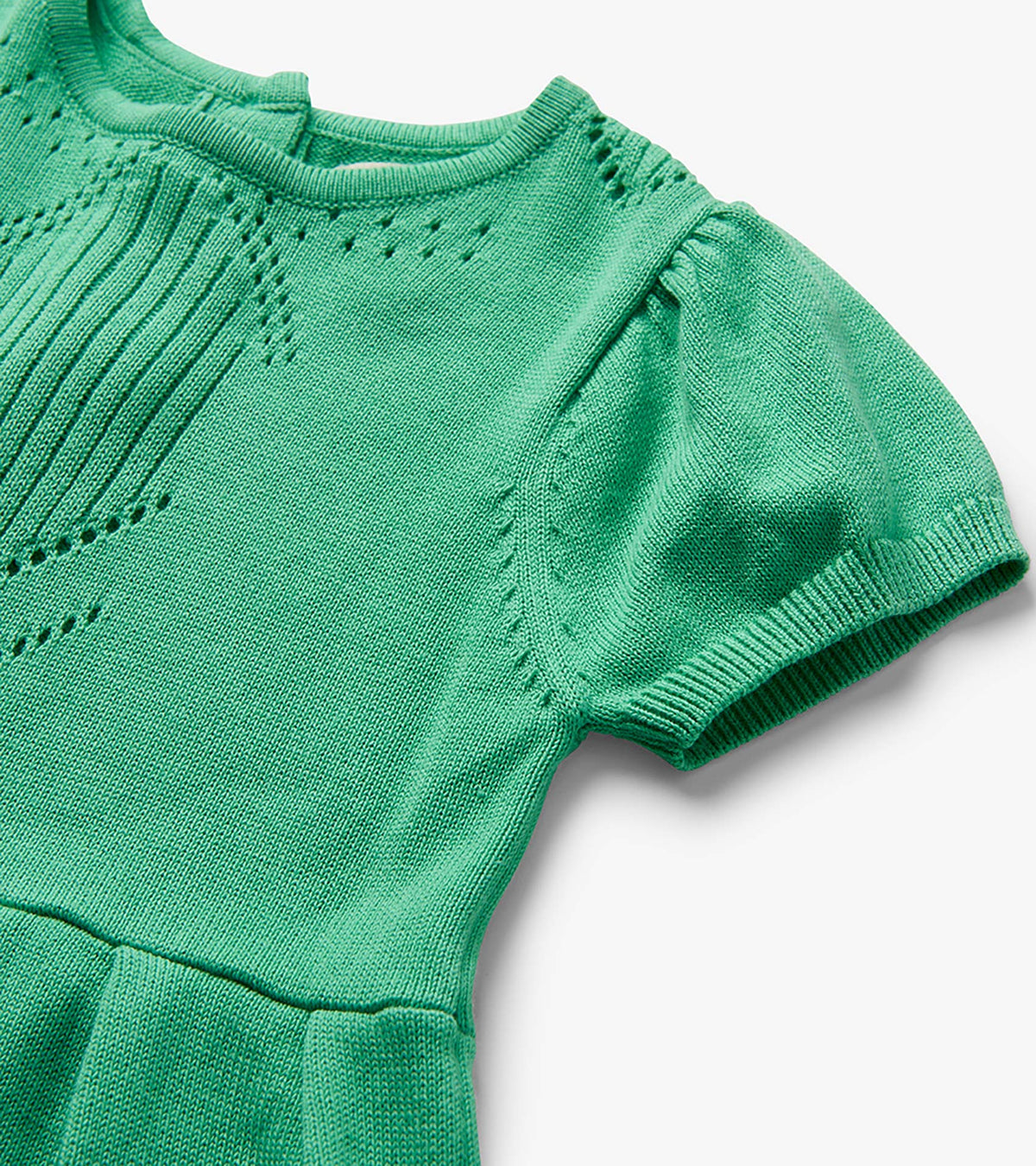 Baby & Toddler Girls Neptune Green Knit Pointelle Dress - Hatley Baby & Toddler