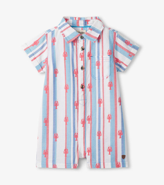 Baby Boys Preppy Lobsters Woven Romper - Hatley Baby & Toddler