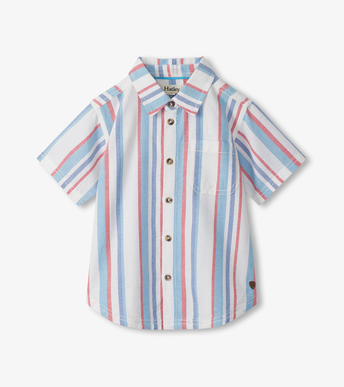 Boys Nautical Stripes Woven Button Down Shirt - Hatley Boys