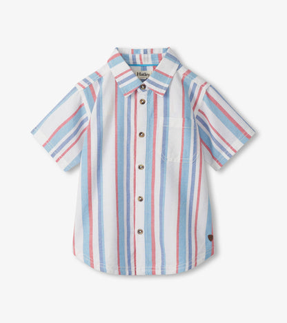 Boys Nautical Stripes Woven Button Down Shirt - Hatley Boys