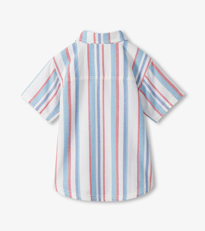 Boys Nautical Stripes Woven Button Down Shirt - Hatley Boys
