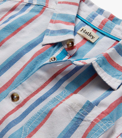 Boys Nautical Stripes Woven Button Down Shirt - Hatley Boys