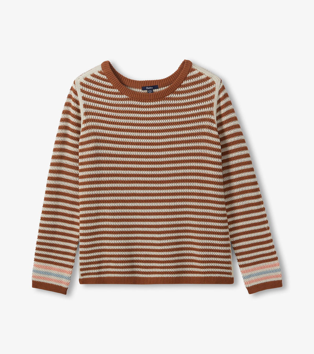 Pointelle Stripe Sweater - Neutral - Hatley Women