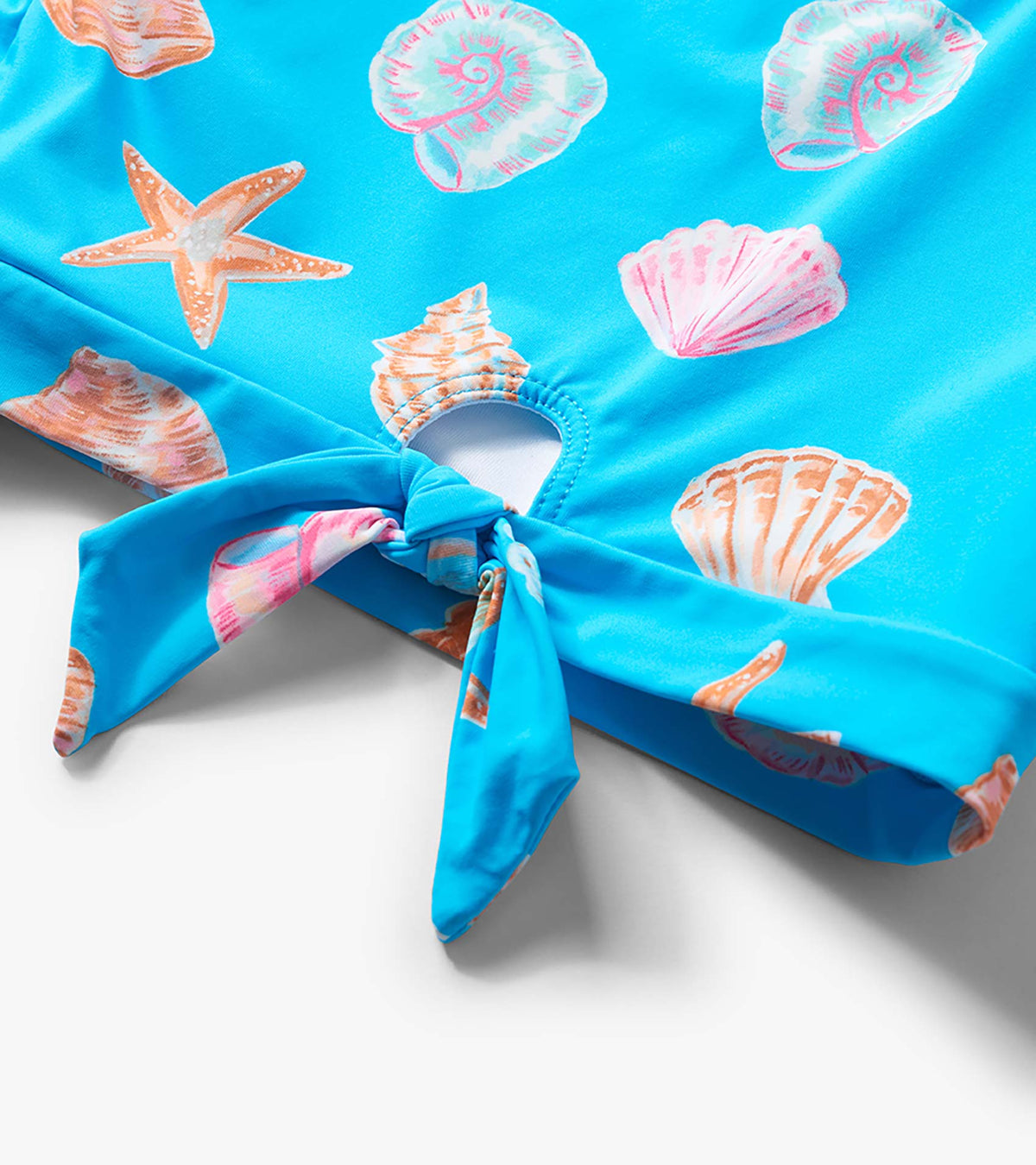 Girls Sea Shells Tie-Front Two-Piece Swimsuit - Hatley Girls
