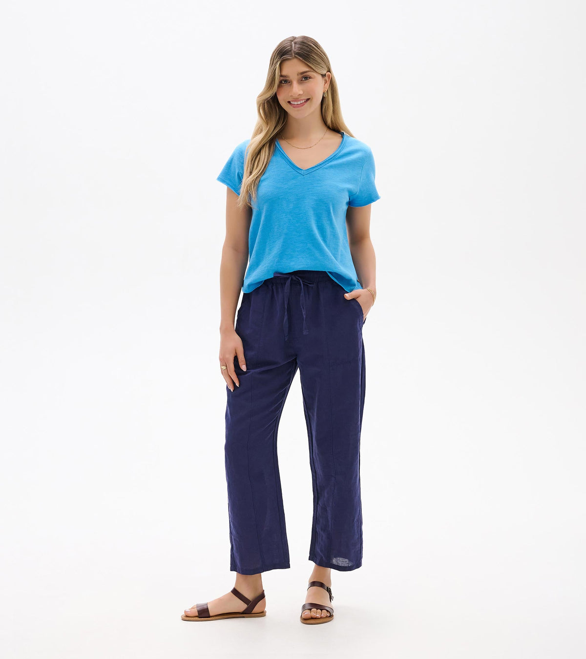 Straight Leg Pant - Patriot Blue - Hatley Women