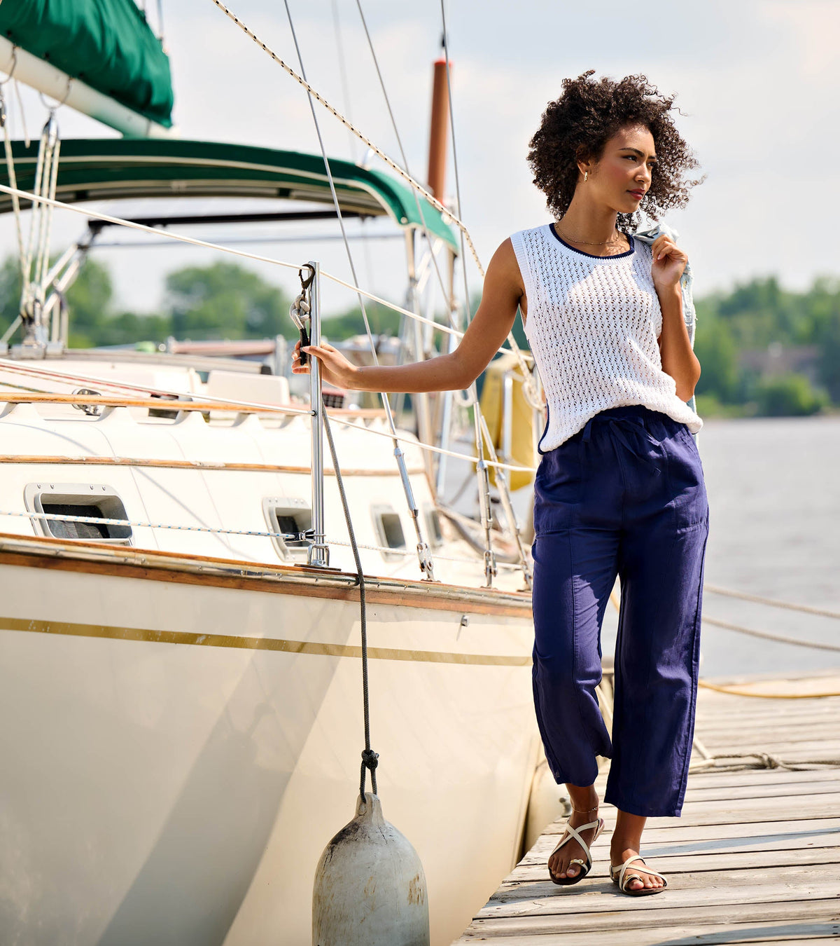 Straight Leg Pant - Patriot Blue - Hatley Women