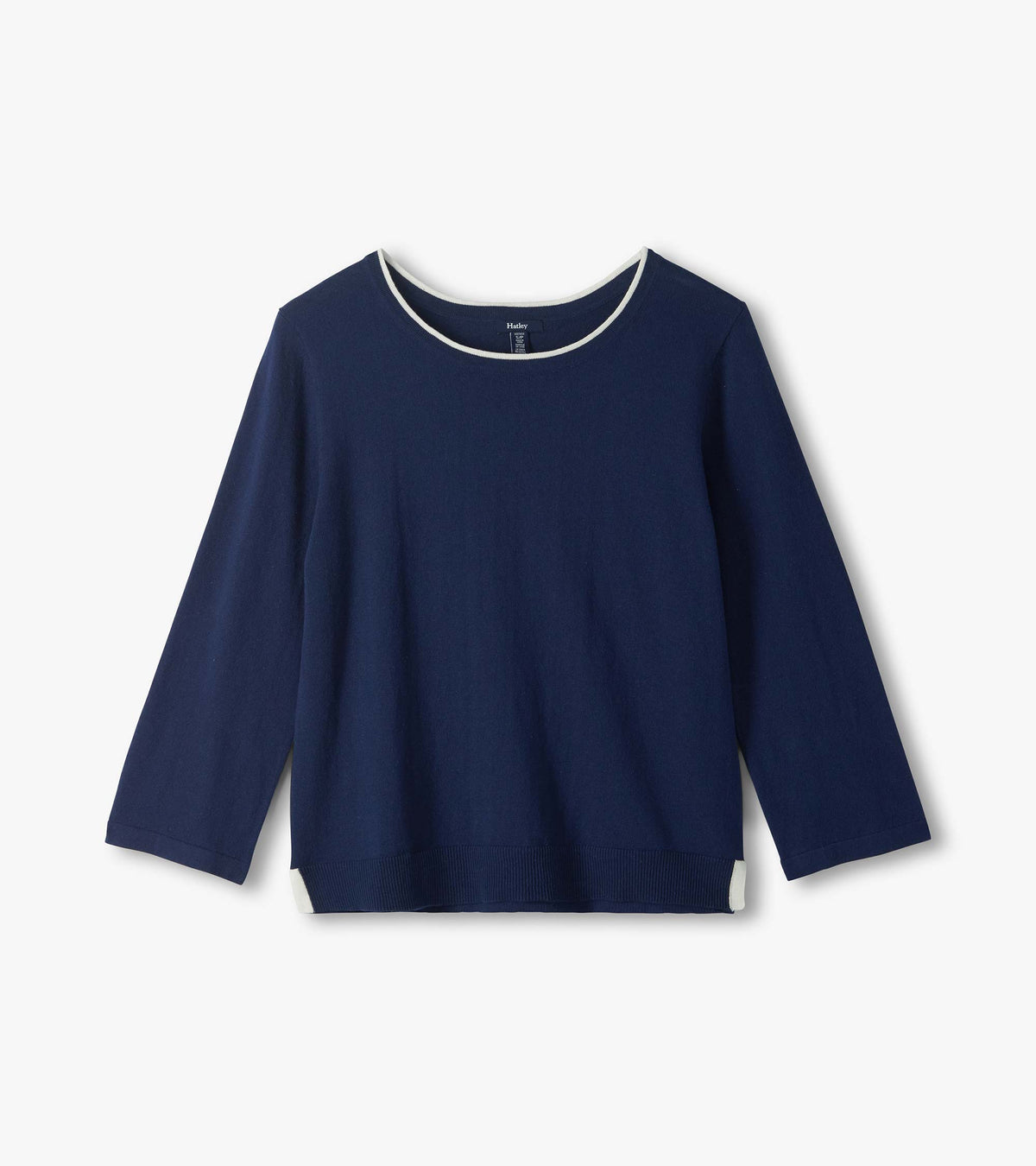 3/4 Sleeve Knit Top - Patriot Blue - Hatley Women