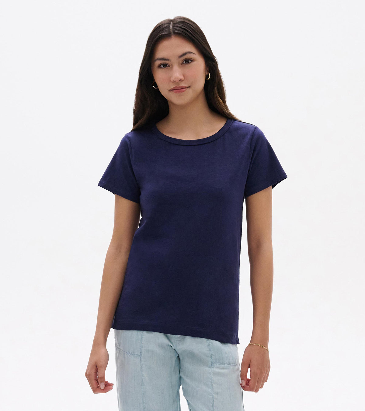 Essential Crew Neck Tee - Patriot Blue - Hatley Women